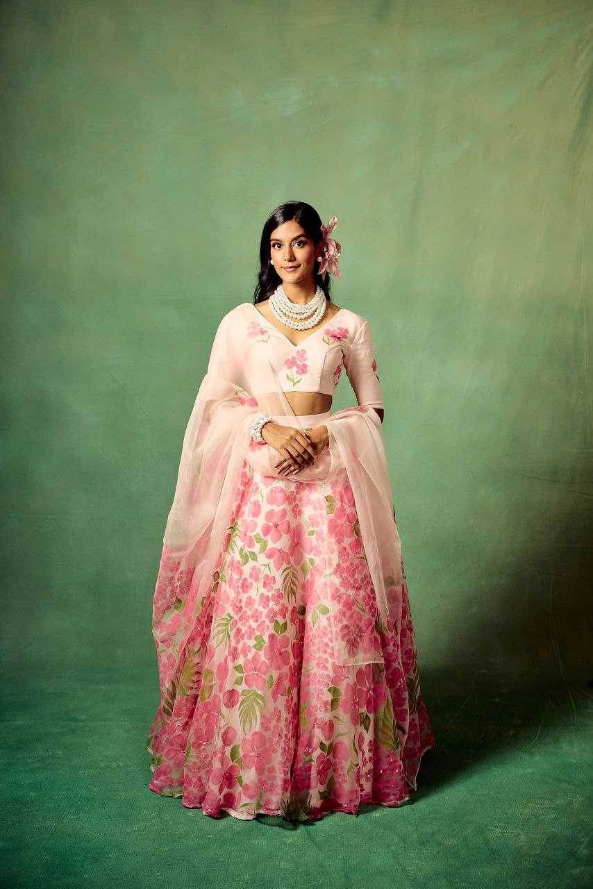 Silk Printed Lehenga - MYLUXURY LANE ENTERPRISE